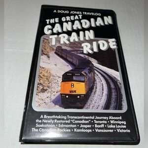 THE GREAT CANADIAN TRAIN RIDE 1993 VHS Video Cassette Tape Doug Jones Travelog